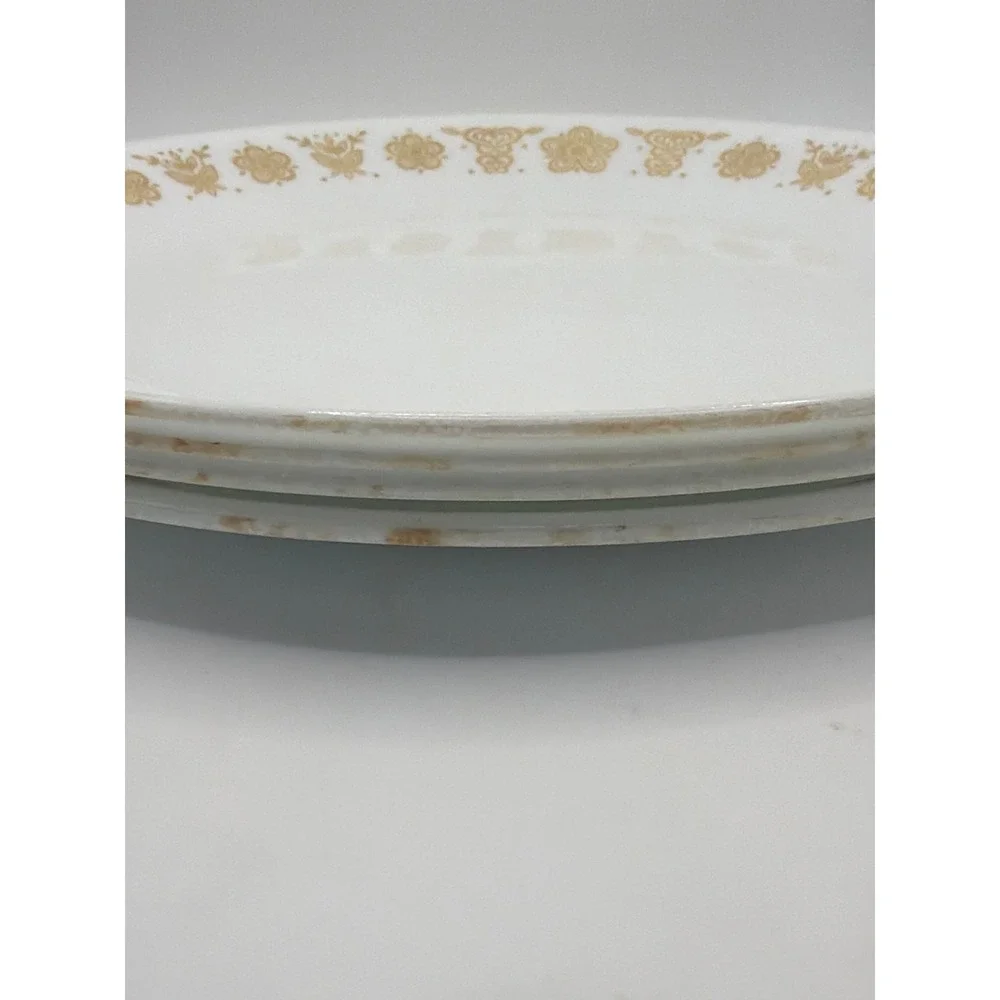 4 Corelle Butterfly Gold 4 Salad/Lunch Plates 8 1/2